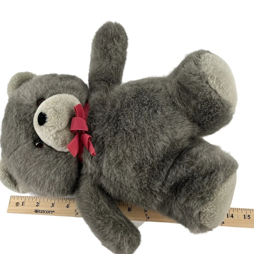 Dakin Nature Babies Huggy Bear Plush Ribbon Bow Stuffed Animal 14 Inch 1984 VTG